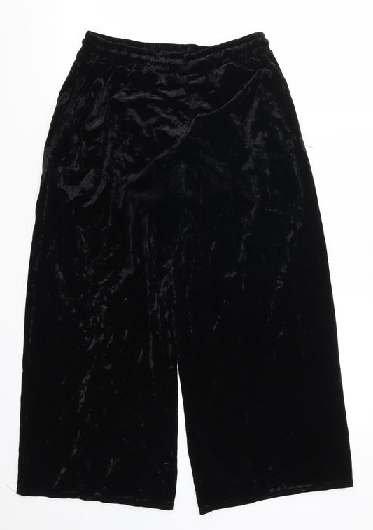 Light Before Dark Womens Black   Cropped Trousers Size M L22 in