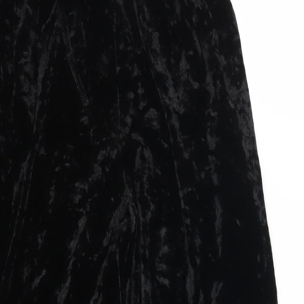 Light Before Dark Womens Black   Cropped Trousers Size M L22 in