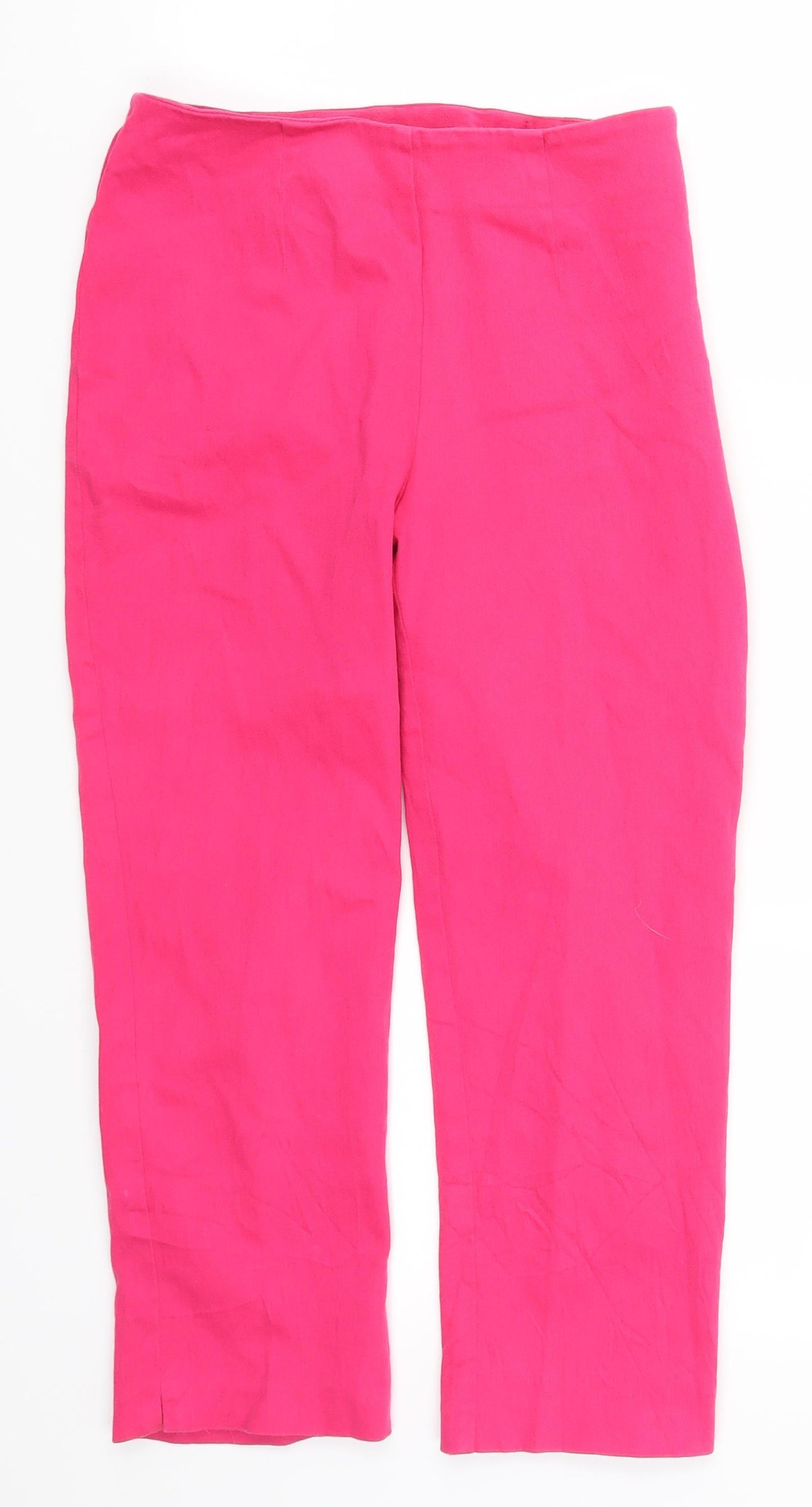 Pinciples Womens Pink   Cropped Trousers Size 10 L20.5 in