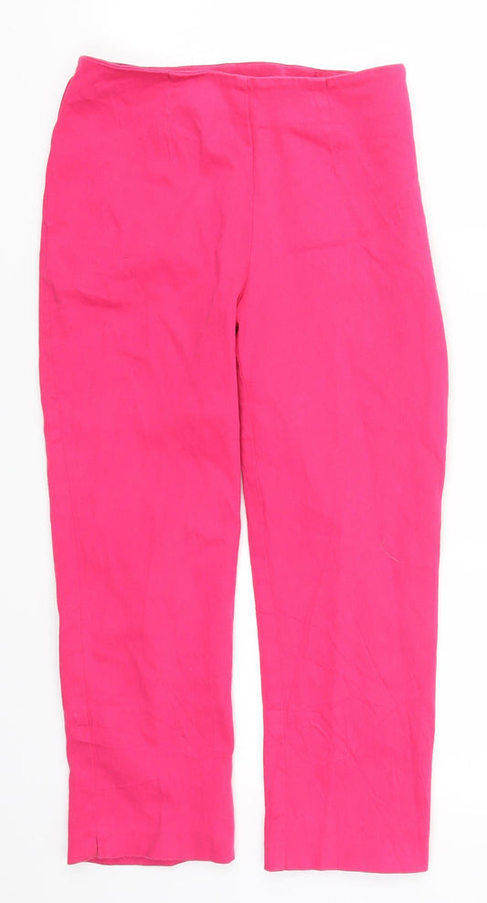 Pinciples Womens Pink   Cropped Trousers Size 10 L20.5 in