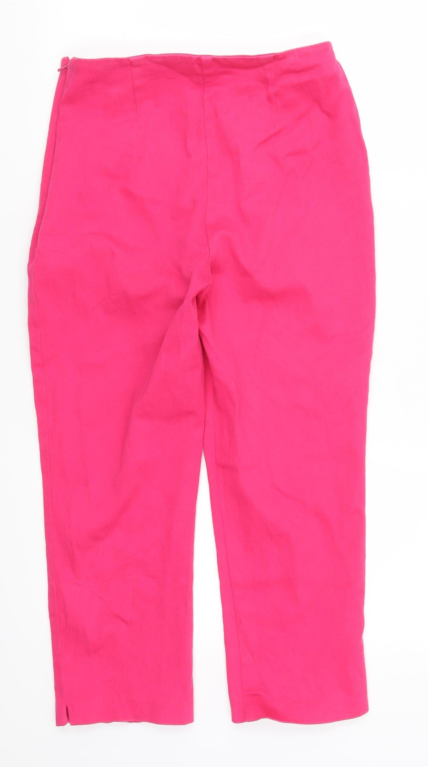 Pinciples Womens Pink   Cropped Trousers Size 10 L20.5 in