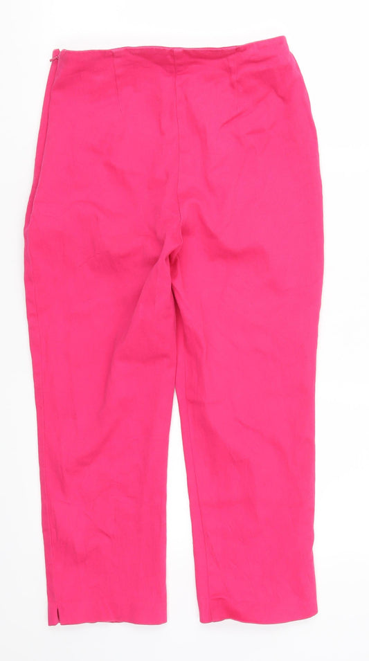 Pinciples Womens Pink   Cropped Trousers Size 10 L20.5 in