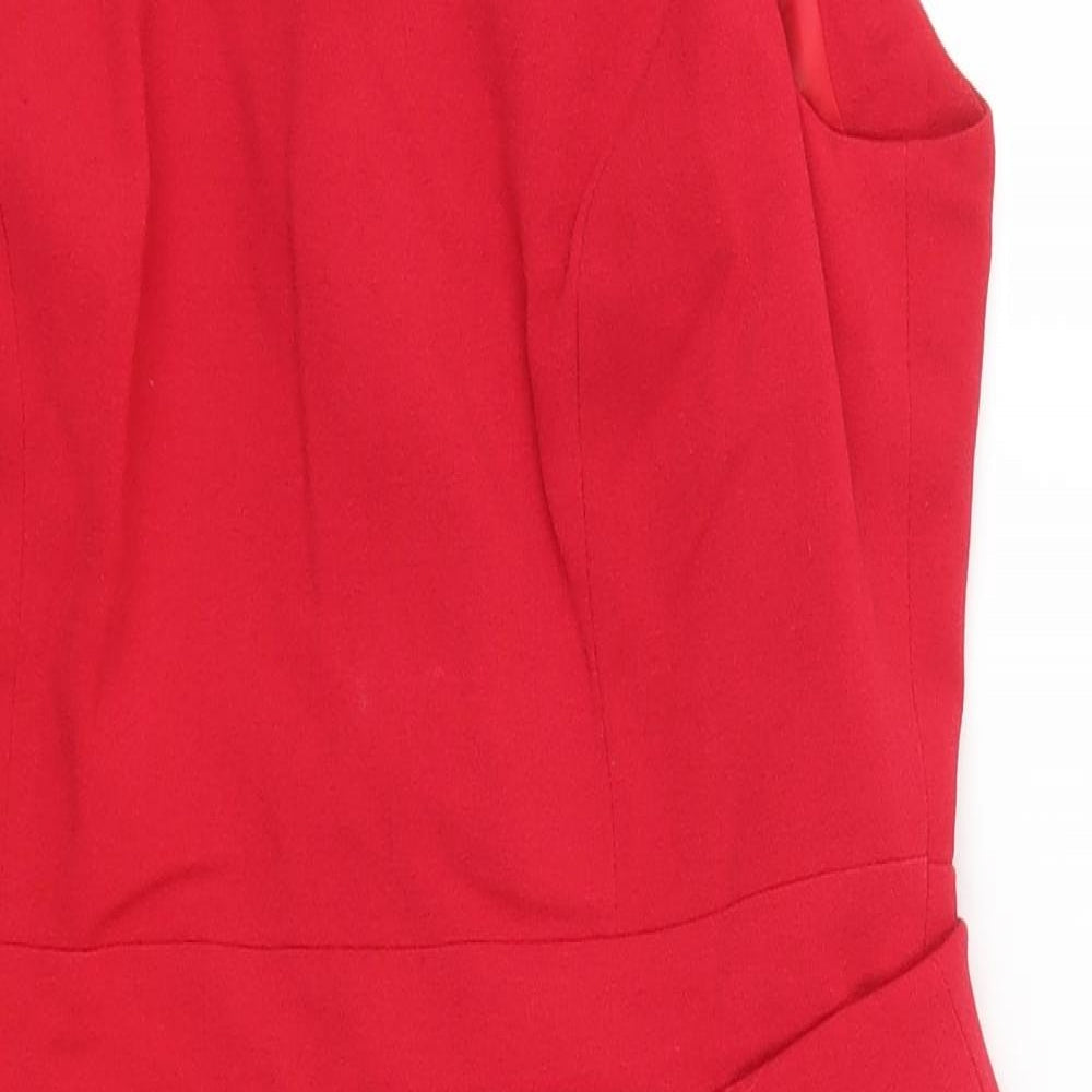 Papaya Womens Red   Pencil Dress  Size 14