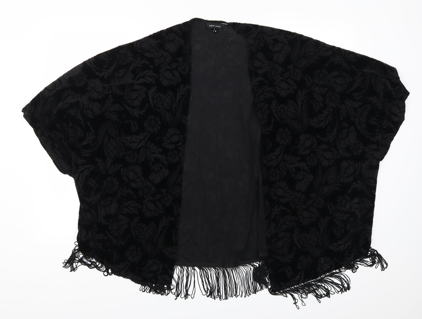 New Look Womens Black Floral  Jacket  Size 10