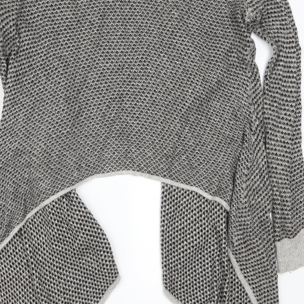 M&Co Womens Grey   Cardigan Jumper Size 10