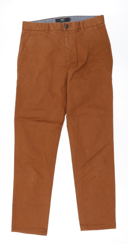 NEXT Womens Brown   Chino Trousers Size 30 in L30 in