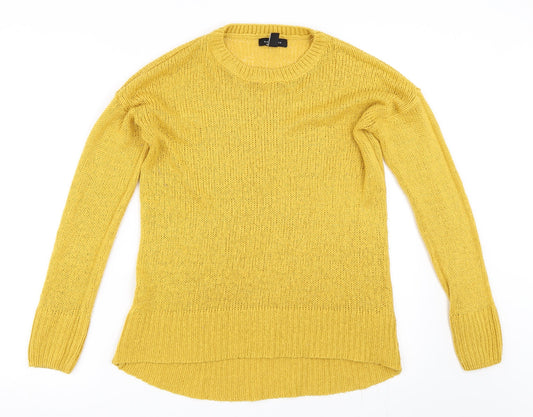New Look Womens Yellow   Pullover Jumper Size M