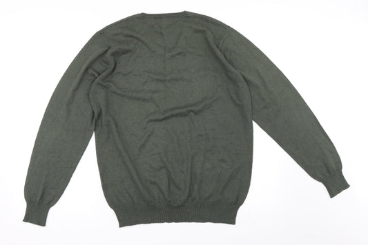 Greenwoods Mens Green   Pullover Jumper Size M