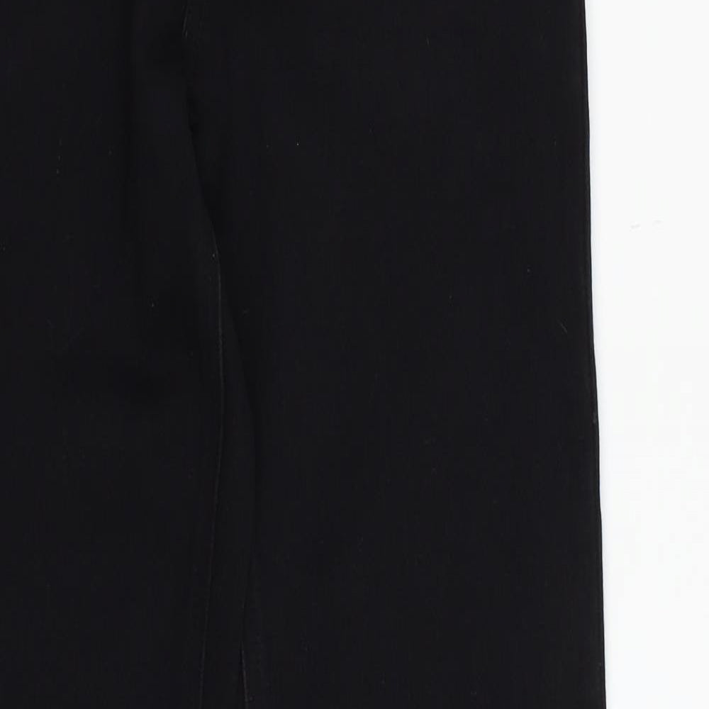 Preworn Womens Black  Denim Straight Jeans Size 8 L31 in