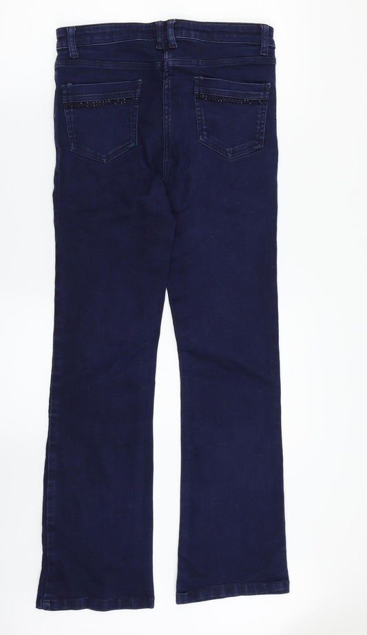Soon Womens Blue  Denim Straight Jeans Size 12 L29 in
