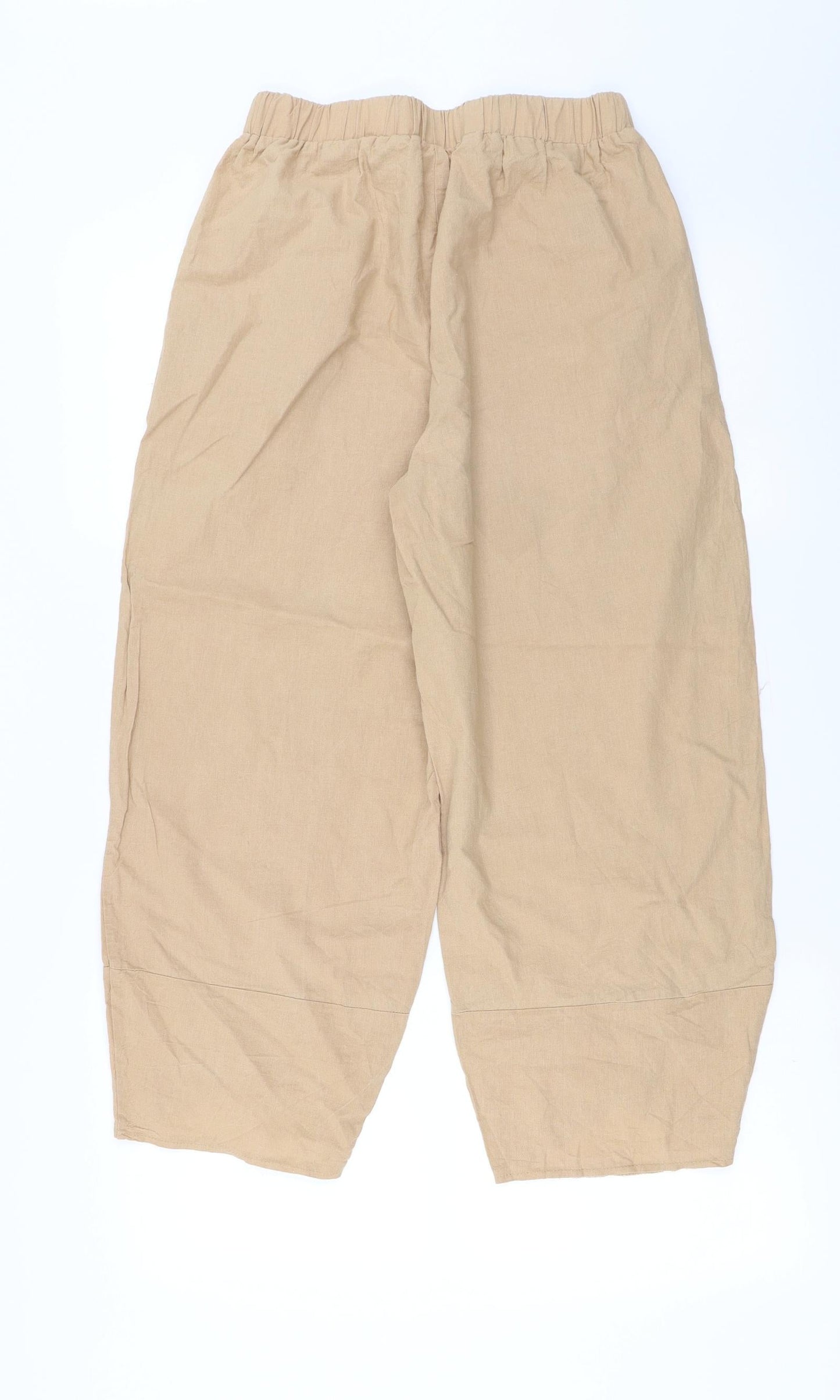 Preworn  Womens Beige   Cropped Trousers Size L L21 in
