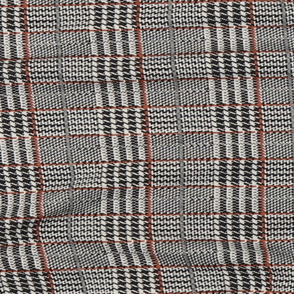 Stradivarius Womens Beige Check  Pullover Jumper Size L