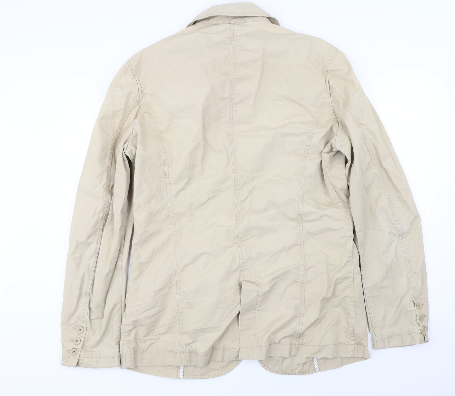 Womens UK Size 24  Sergio Tacchini Beige Cotton Coat