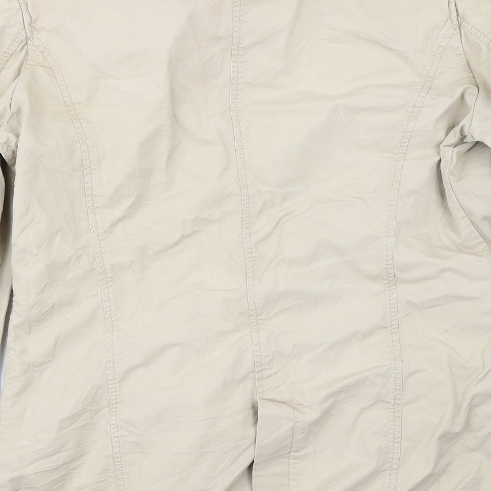 Womens UK Size 24  Sergio Tacchini Beige Cotton Coat