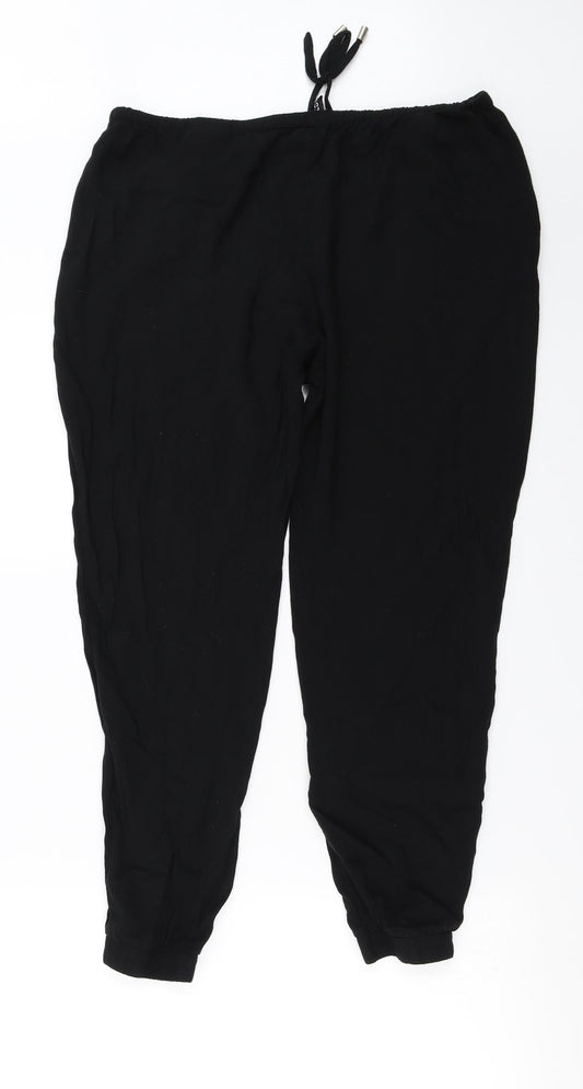 H&M  Womens Black   Trousers  Size 10 L23 in