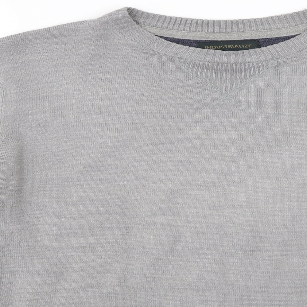 industrialize  Mens Grey   Pullover Jumper Size S