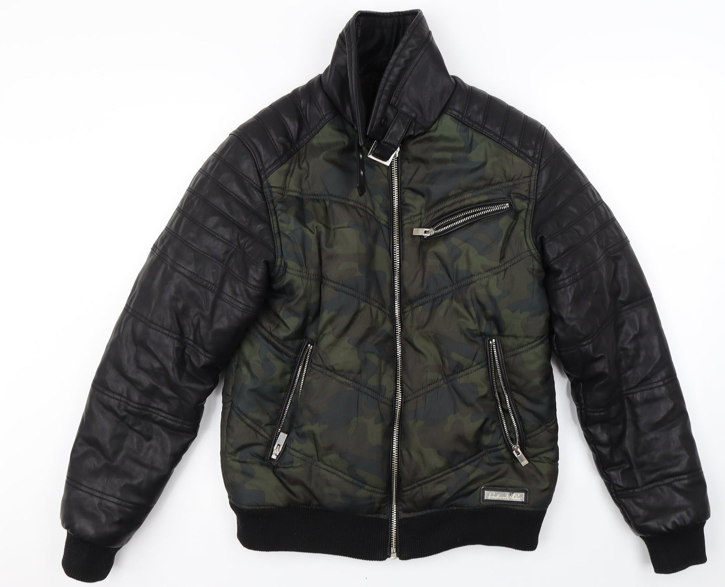 Condemned Nation  Womens Green Camouflage  Jacket Coat Size S