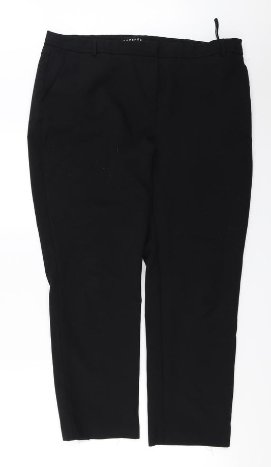 Peacocks  Womens Black   Trousers  Size 18 L26 in