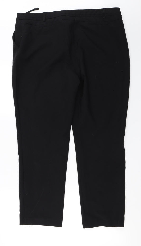 Peacocks  Womens Black   Trousers  Size 18 L26 in