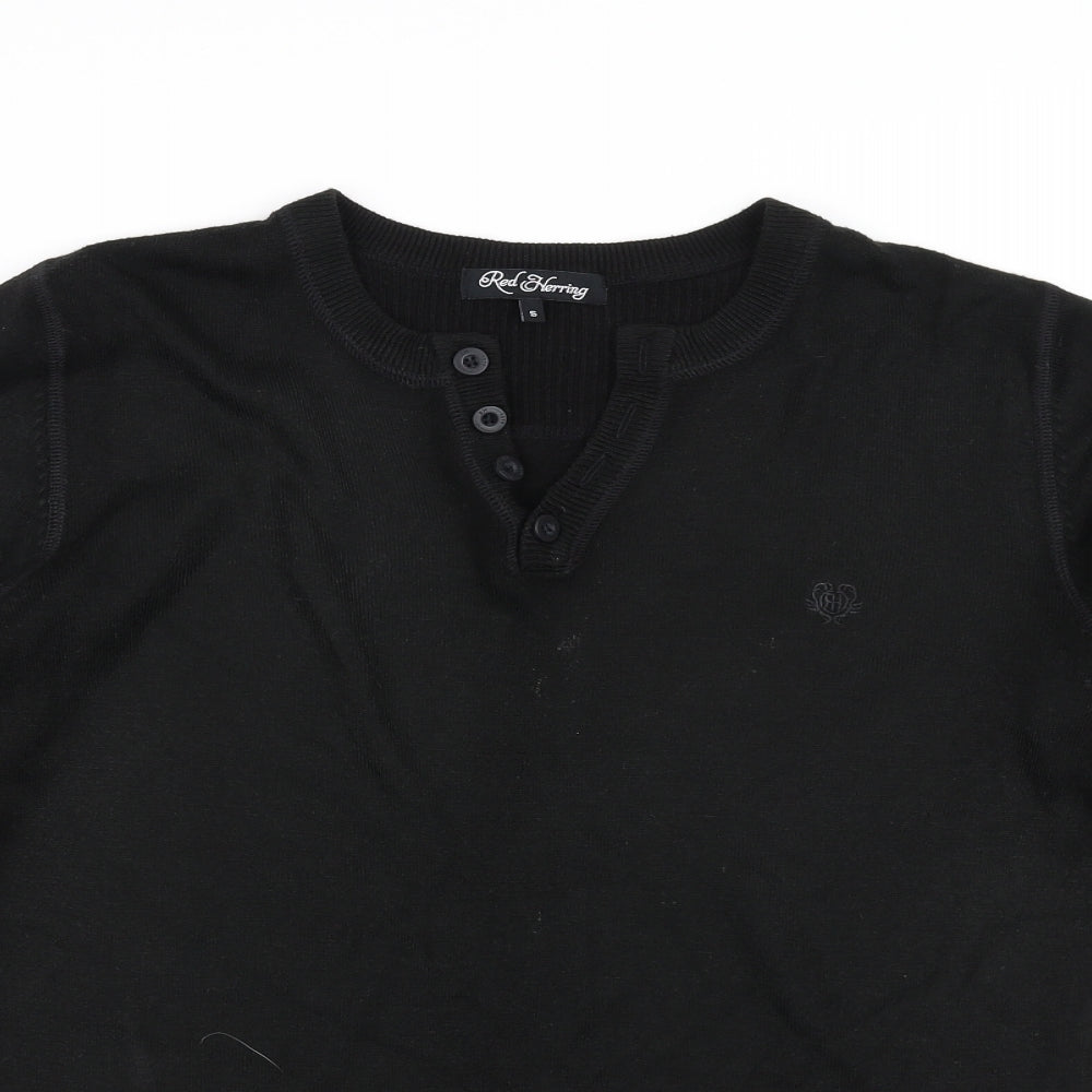Red Herring Womens Black   Pullover Jumper Size S