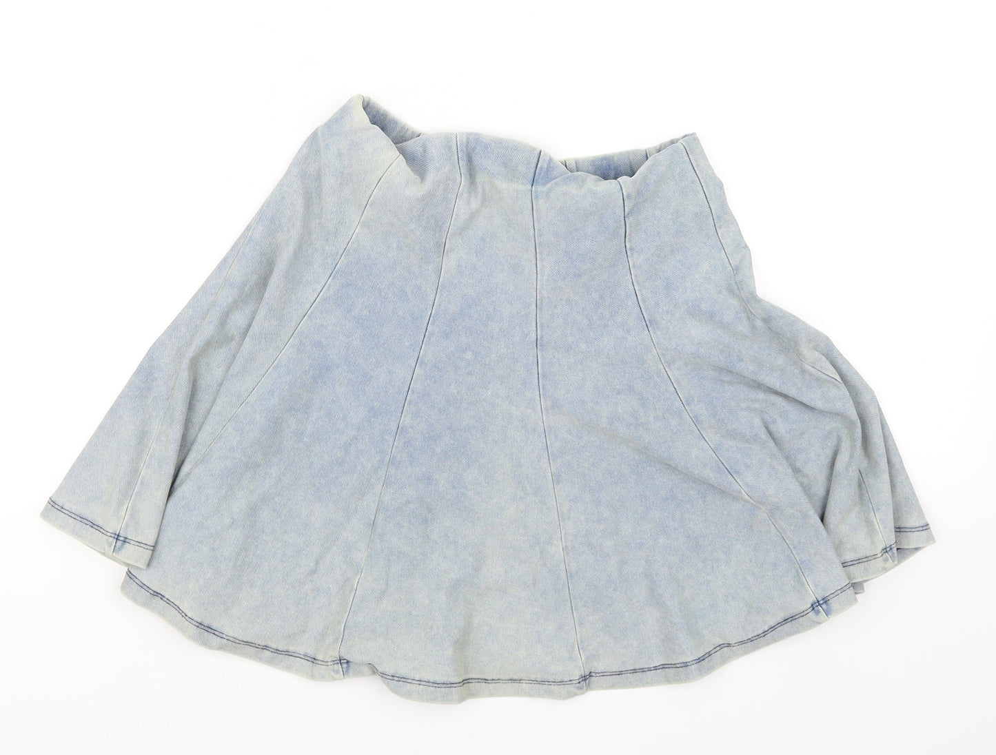 Topshop Womens Blue   Flare Skirt Size 8