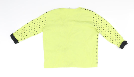 PINKO Womens Yellow   Pullover Jumper Size S