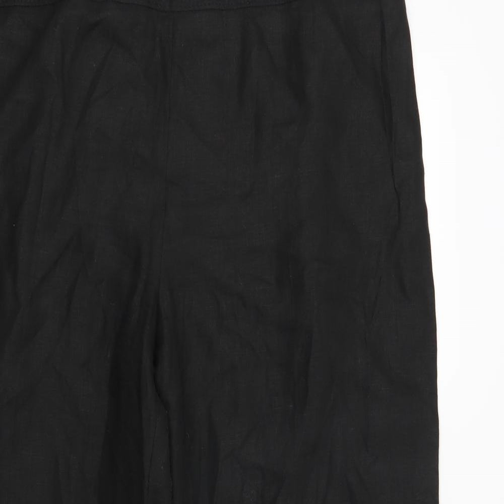 NEXT Womens Black Striped  Trousers  Size 18 L25 in