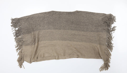 Preworn Womens Beige   Jacket Poncho One Size