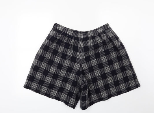 Preworn Womens Blue Check  Hot Pants Shorts Size XL
