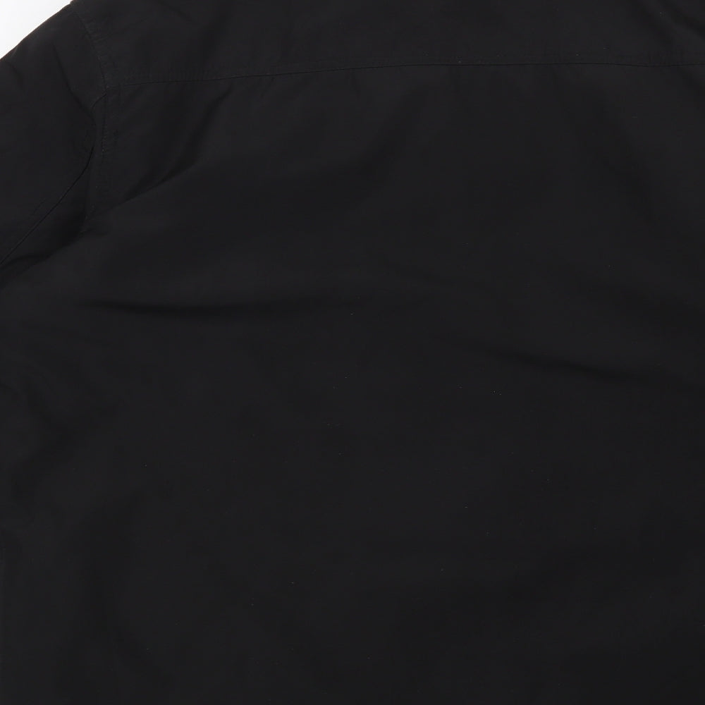 Preworn Mens Black   Overcoat Coat Size S