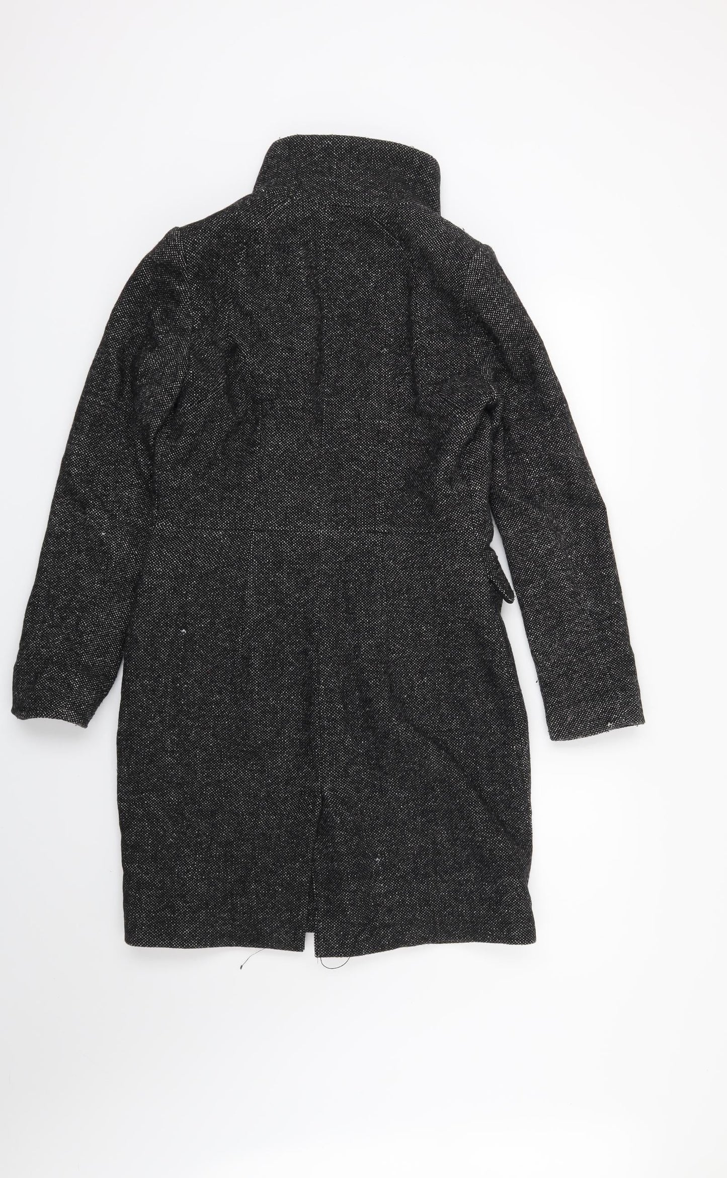 H&M Womens Black   Overcoat Coat Size 6