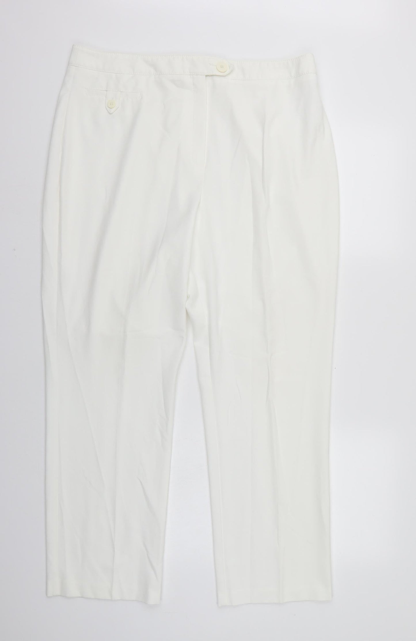 Marks and Spencer Womens White   Straight Jeans Size 18 L30 in