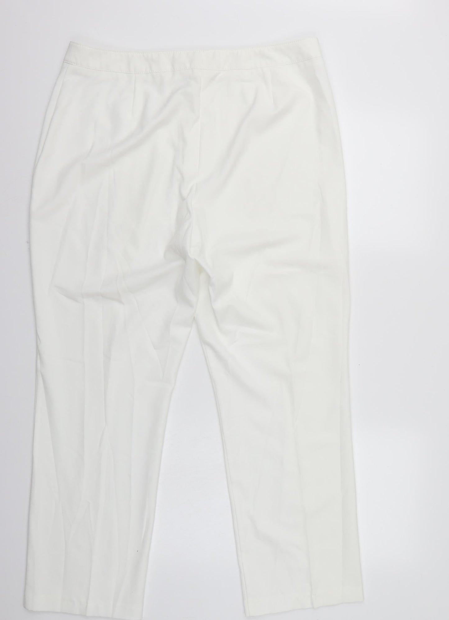 Marks and Spencer Womens White   Straight Jeans Size 18 L30 in