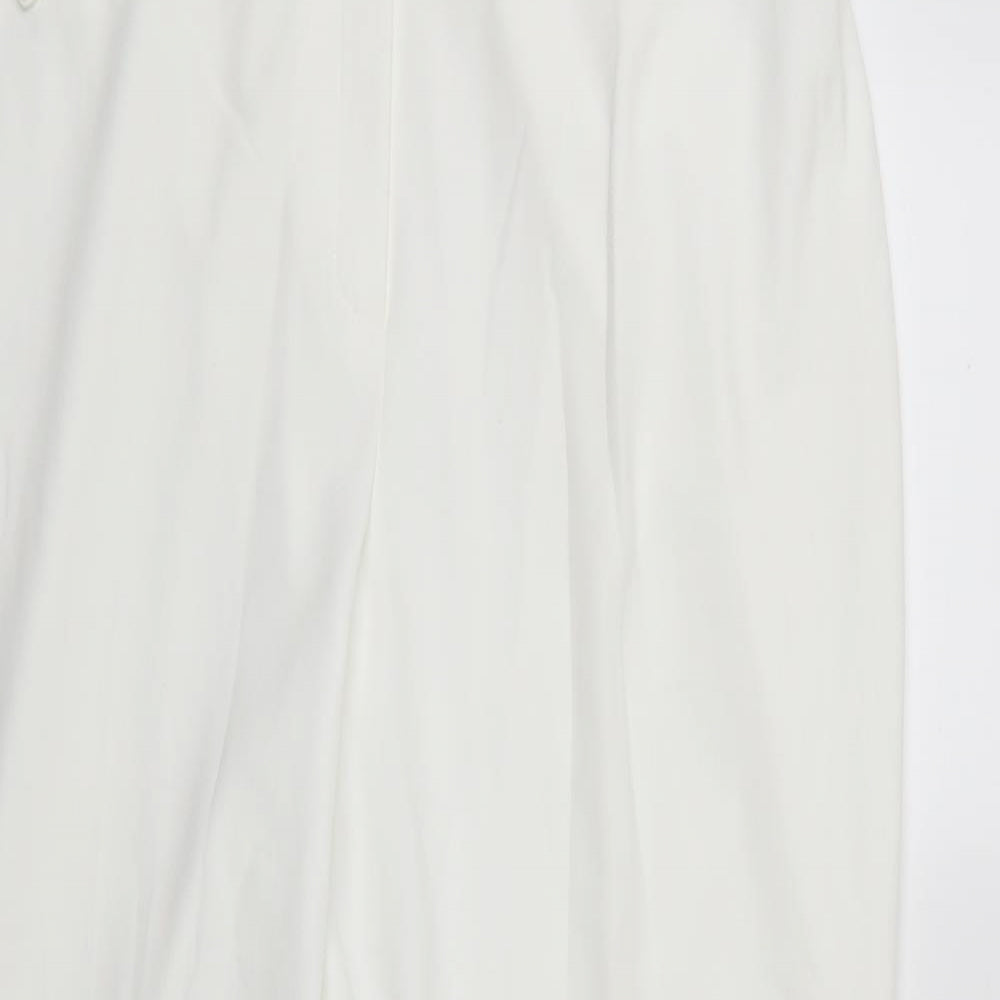 Marks and Spencer Womens White   Straight Jeans Size 18 L30 in