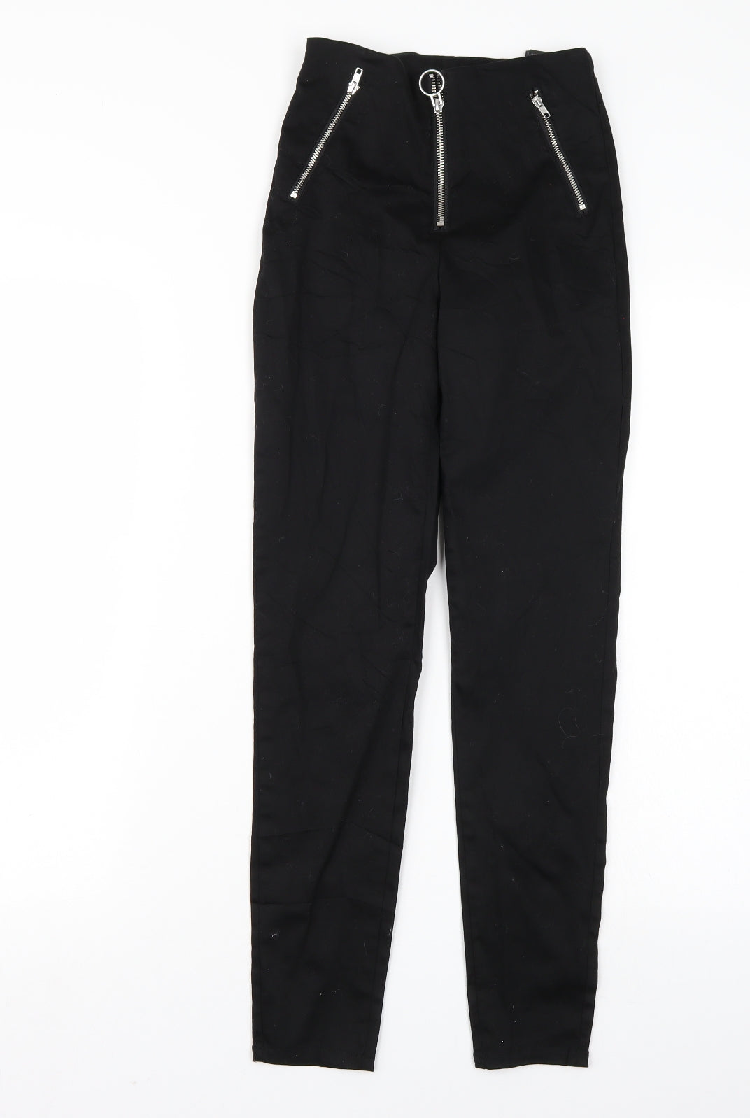 H&M Womens Black   Trousers  Size 4 L29 in