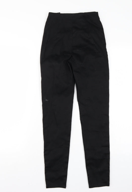 H&M Womens Black   Trousers  Size 4 L29 in
