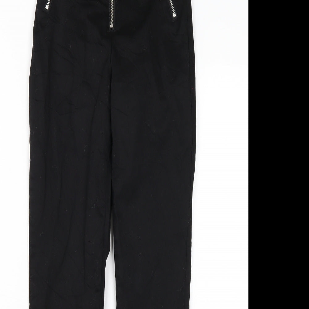H&M Womens Black   Trousers  Size 4 L29 in