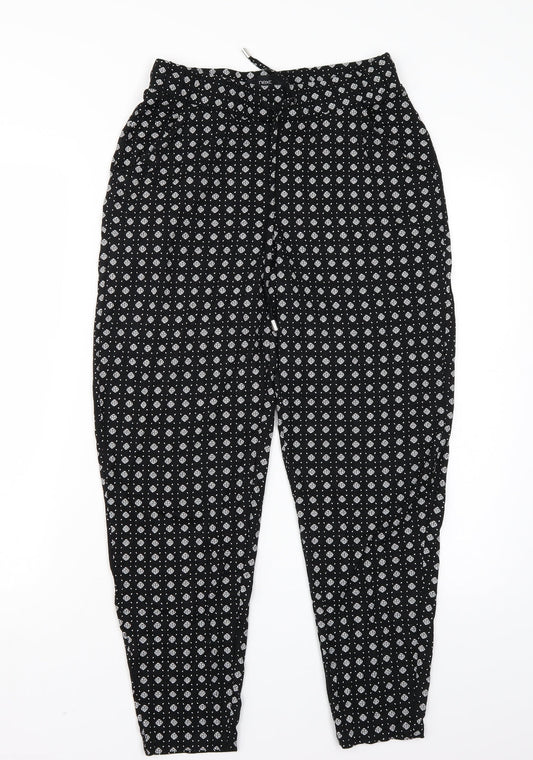 NEXT Womens Black   Bloomer Trousers Size 8 L25 in