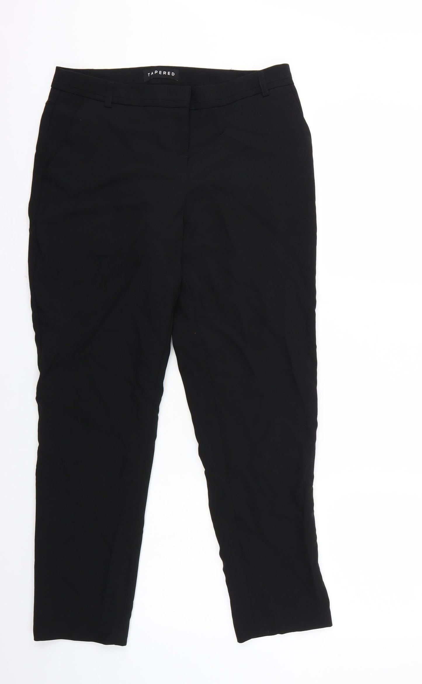Peacocks Womens Black   Trousers  Size 10 L27 in