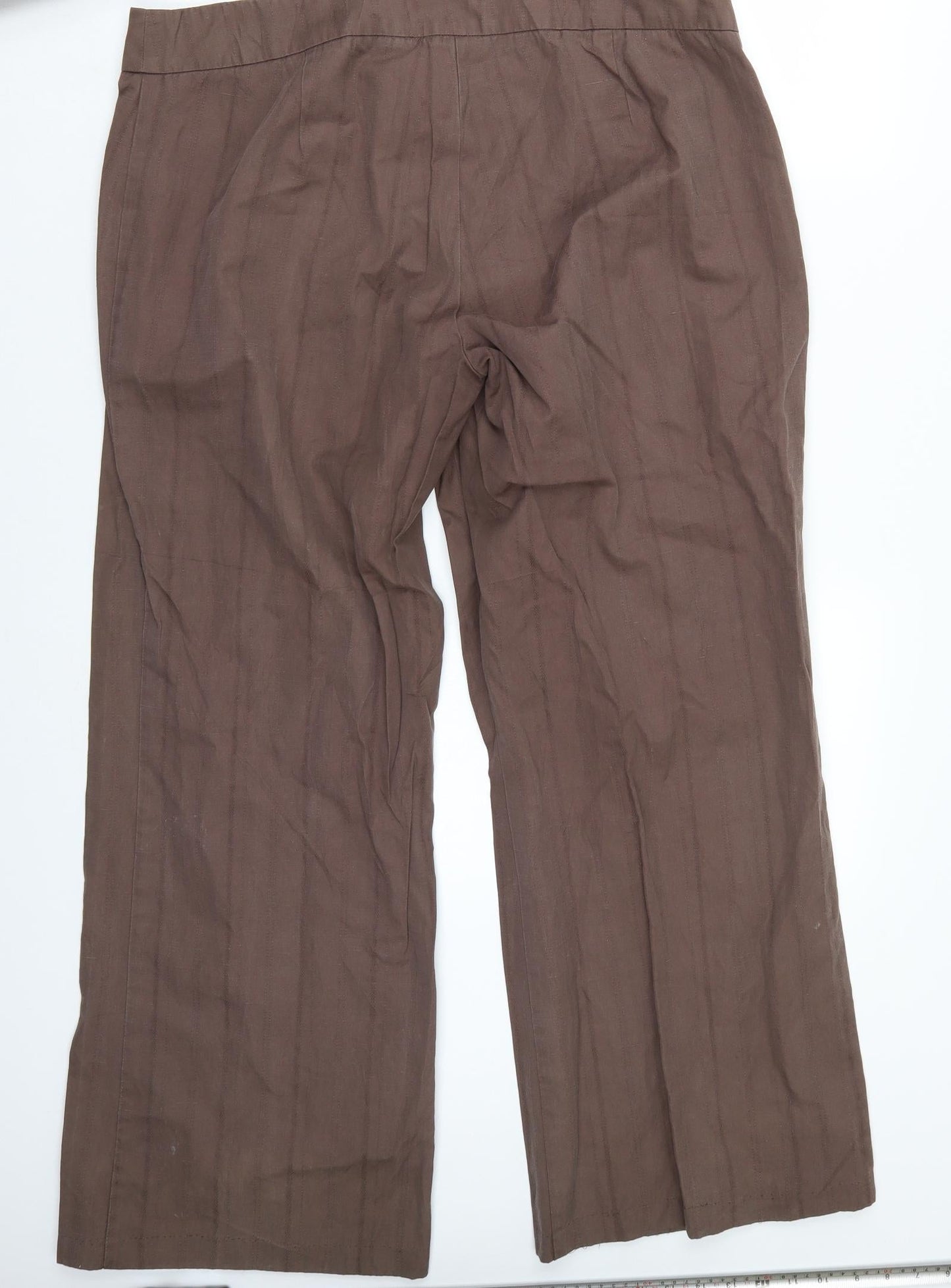 Preworn Womens Brown   Trousers  Size 18 L29 in