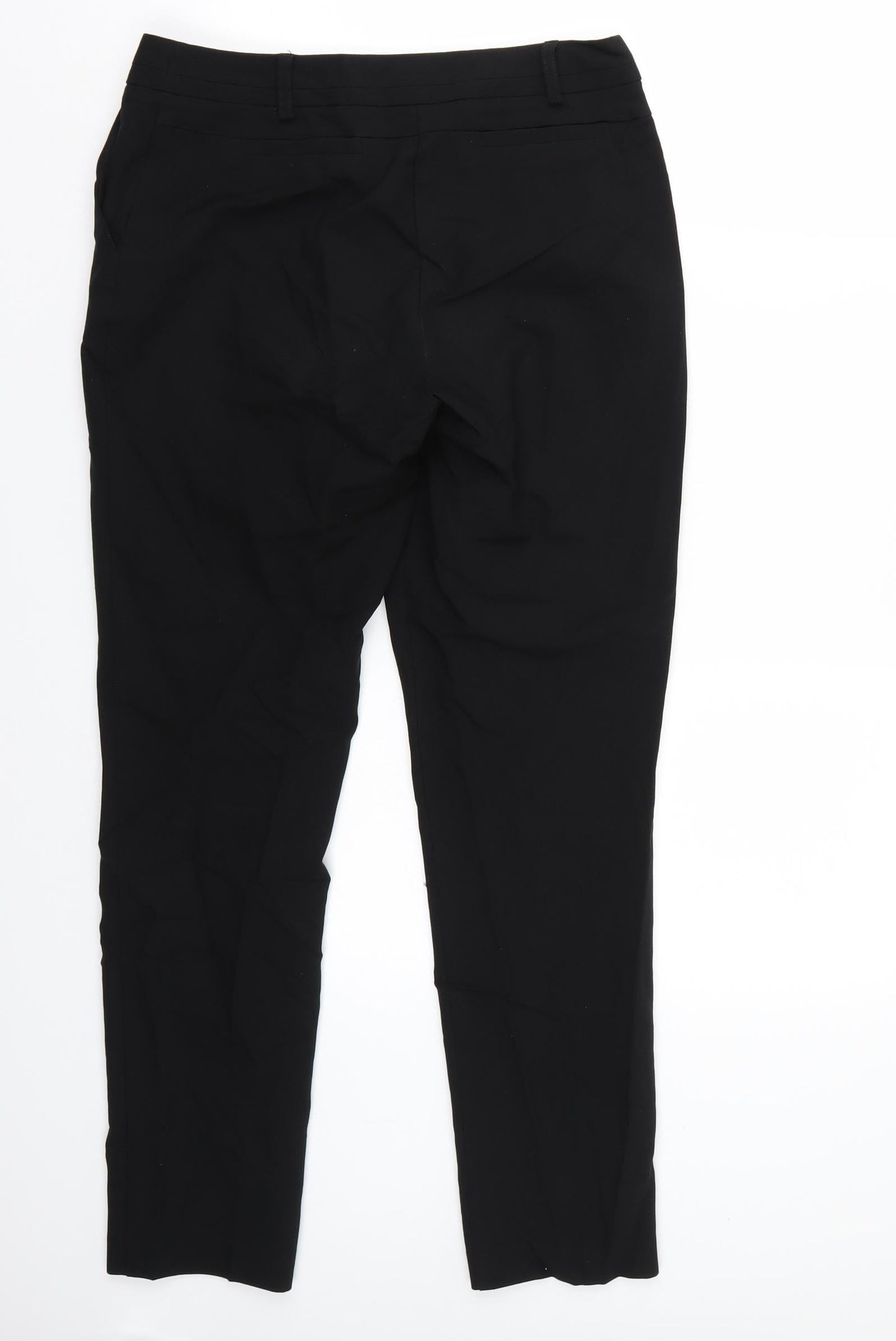 Peacocks Womens Black   Trousers  Size 8 L28 in