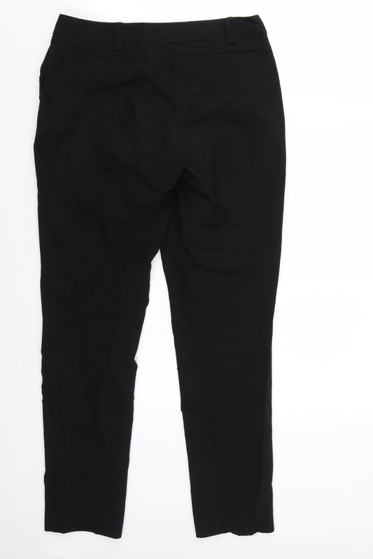 Peacocks Womens Black   Trousers  Size 8 L28 in