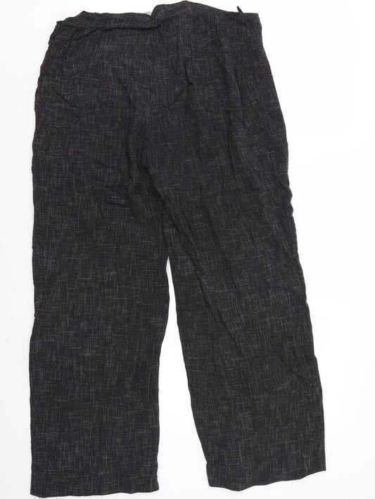 Marks and Spencer Womens Black   Trousers  Size 14 L27 in