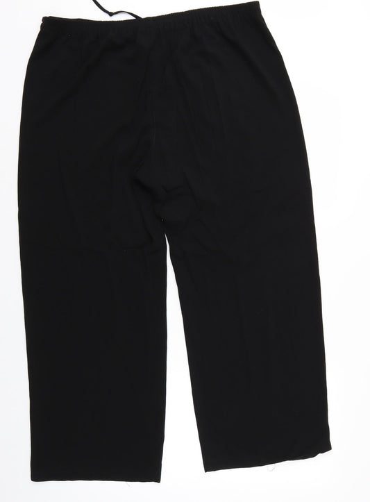 essence Womens Black   Trousers  Size 18 L27 in