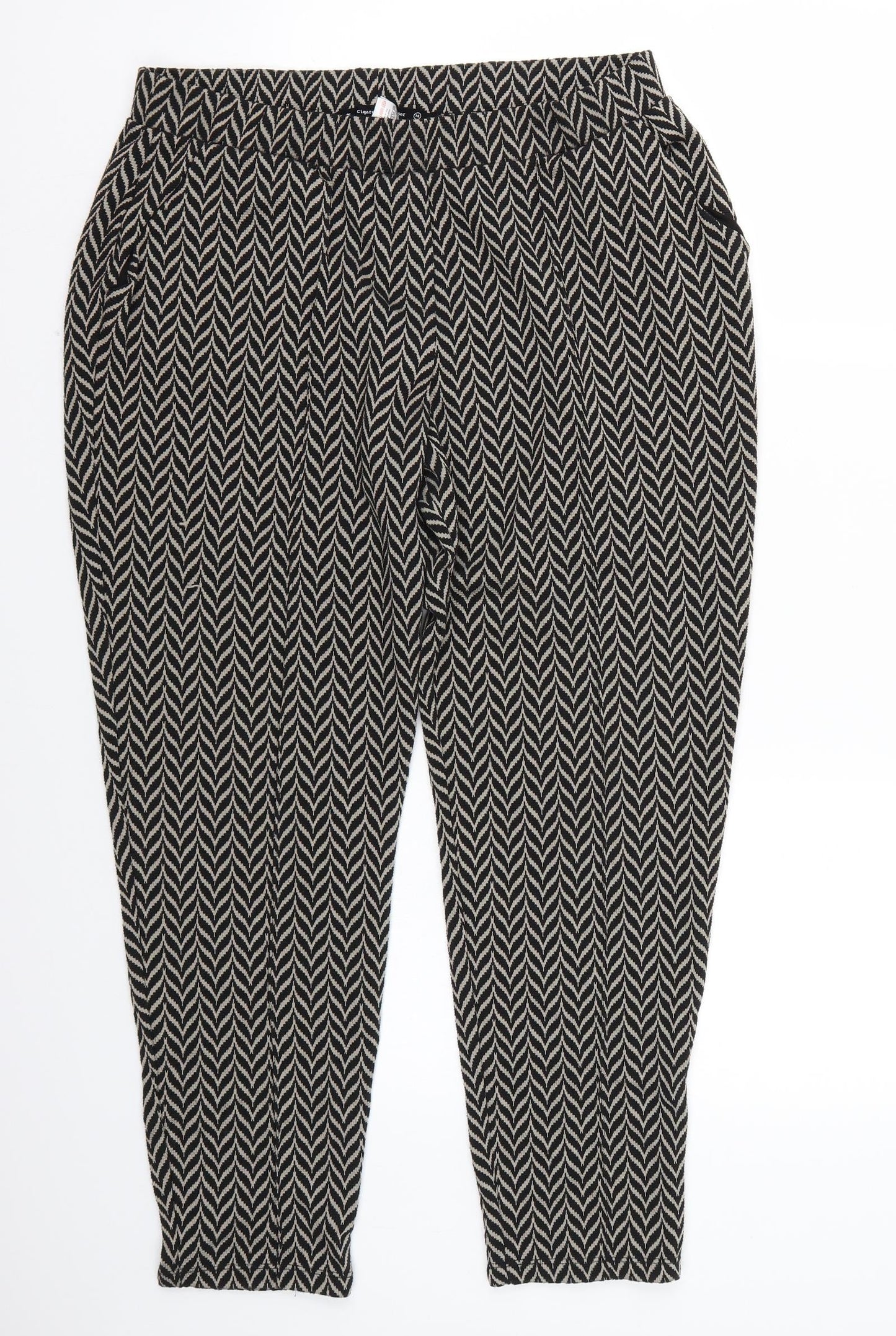 NEXT Womens Black   Trousers  Size 14 L25 in
