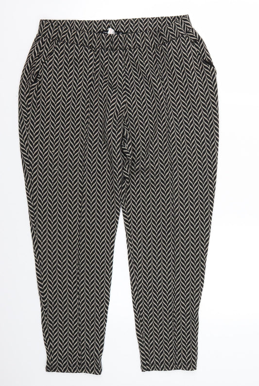 NEXT Womens Black   Trousers  Size 14 L25 in