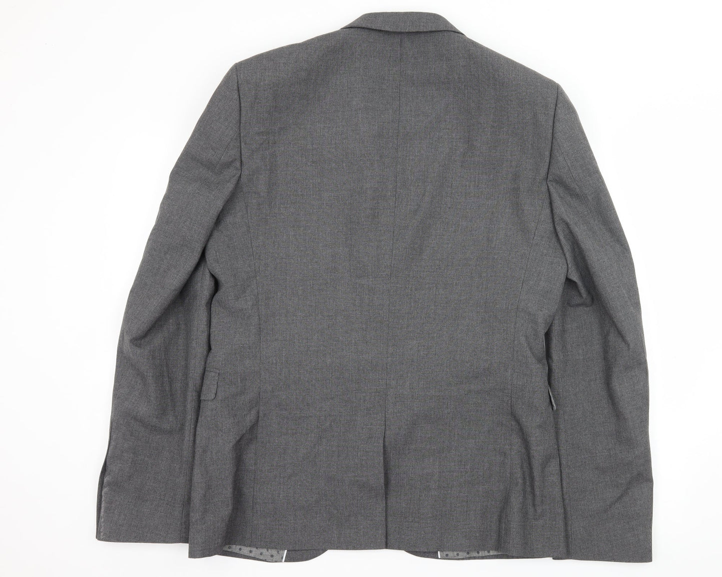 NEXT Mens Grey Striped  Jacket Suit Jacket Size L