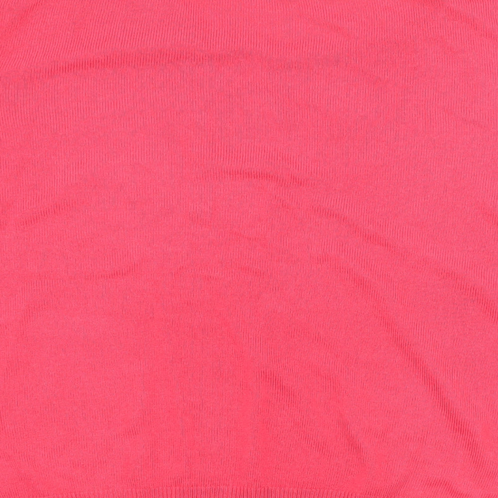 Marks and Spencer Womens Pink  Knit Basic T-Shirt Size 16
