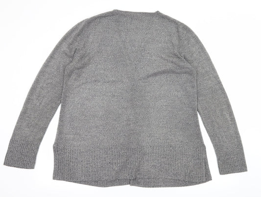 BHS Womens Grey  Knit Cardigan Jumper Size 16