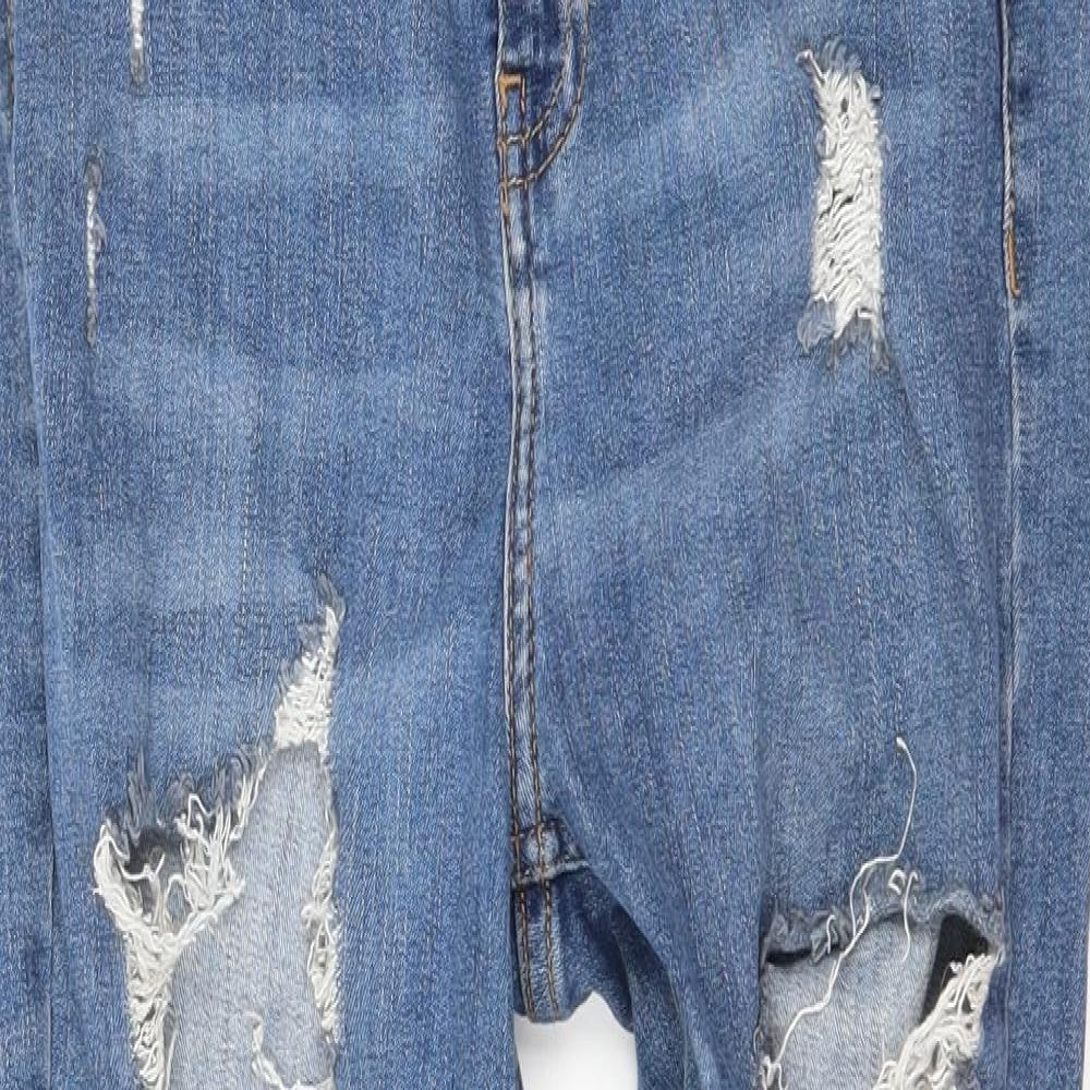 Topshop Womens Blue  Denim Skinny Jeans Size 28 in L25 in